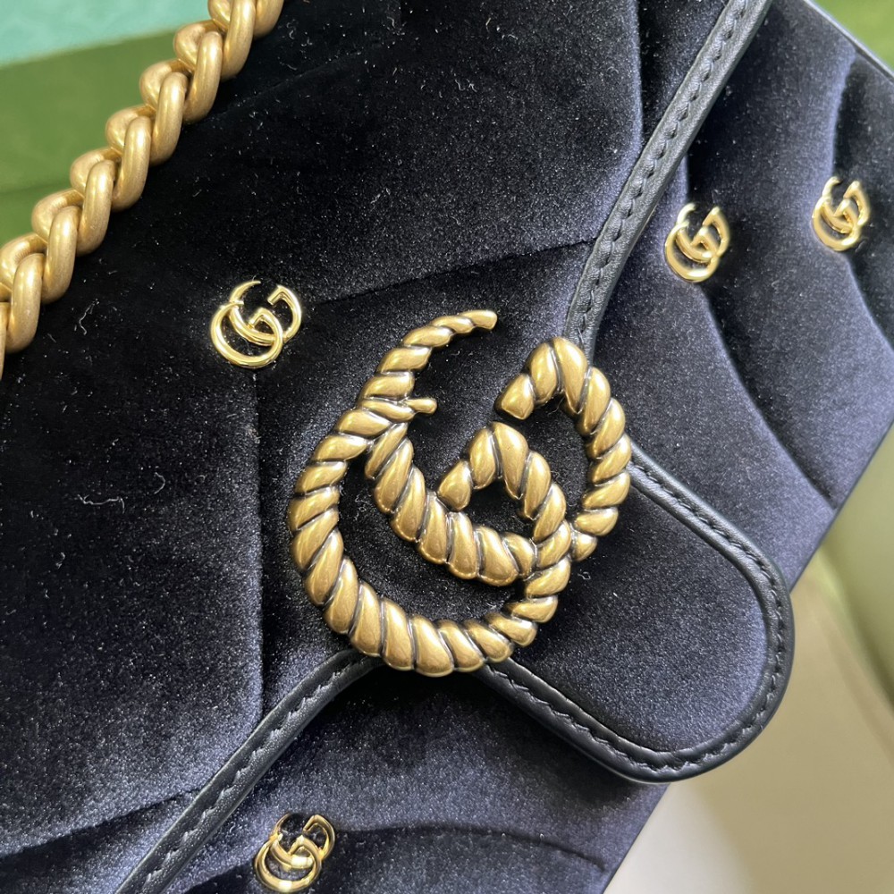Gucci marmont 22x13x6cm velvet 2024 Bags