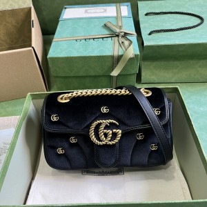Gucci marmont 22x13x6cm velvet 2024 Bags