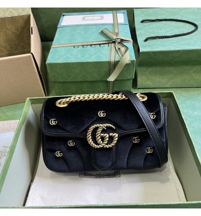 Gucci marmont 22x13x6cm velvet 2024