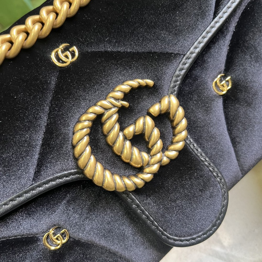 Gucci marmont 26x15x7cm velvet 2024 Bags