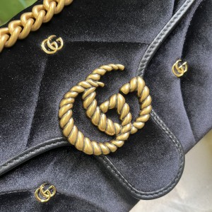 Gucci marmont 26x15x7cm velvet 2024 Bags