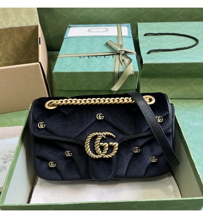 Gucci marmont 26x15x7cm velvet 2024