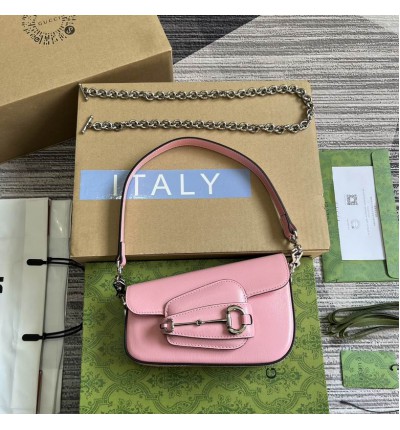 Gucci horsebit 8-12.5X19.5X3-6cm pink