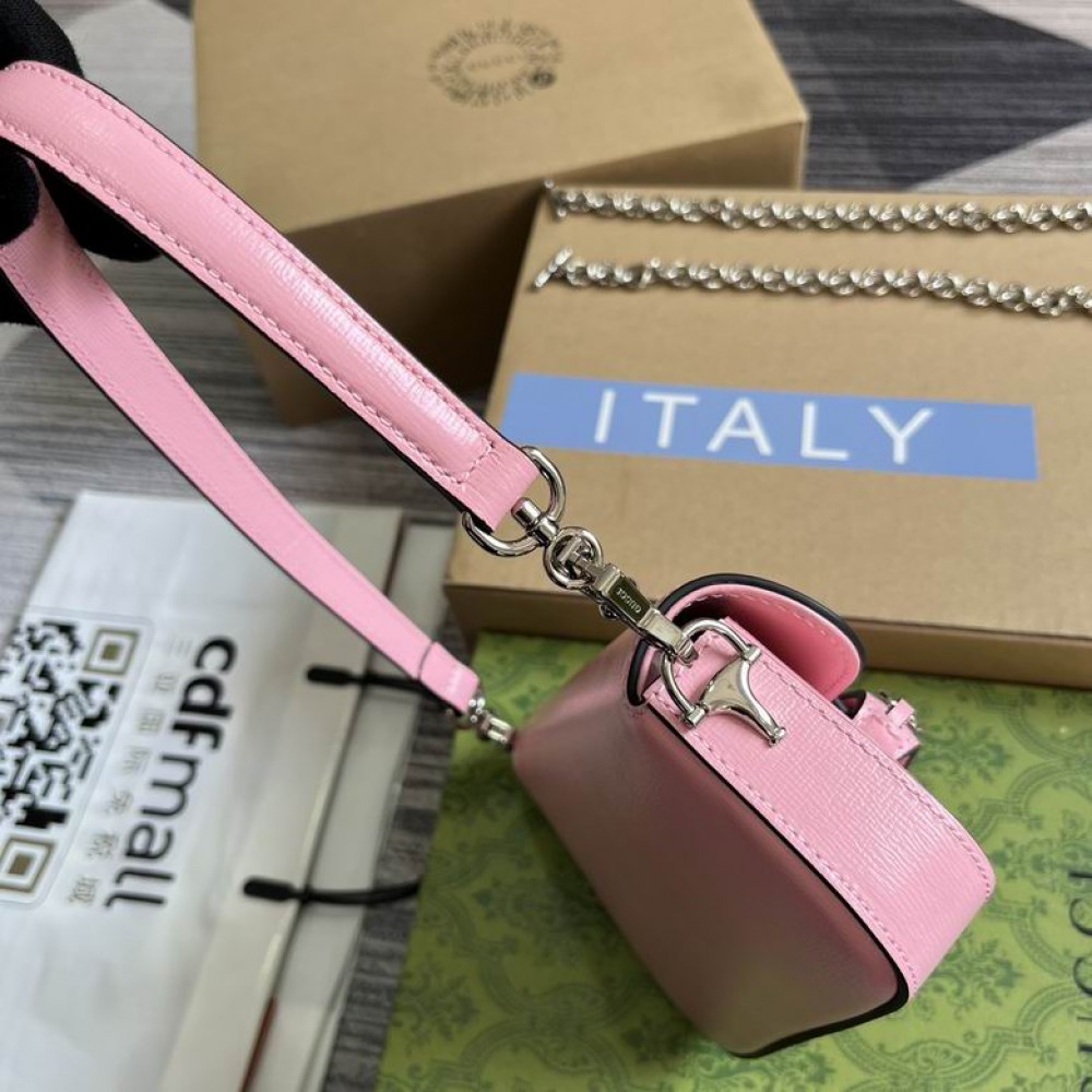 Gucci horsebit 8-12.5X19.5X3-6cm pink Bags