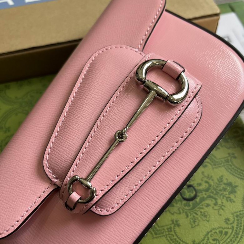 Gucci horsebit 8-12.5X19.5X3-6cm pink Bags