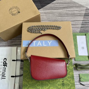 Gucci horsebit 8-12.5X19.5X3-6cm red Bags