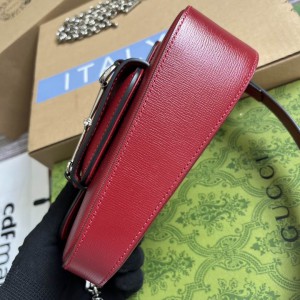 Gucci horsebit 8-12.5X19.5X3-6cm red Bags