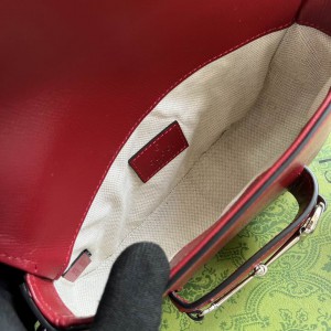 Gucci horsebit 8-12.5X19.5X3-6cm red Bags