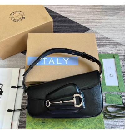Gucci horsebit 26.5X10.5-17X4-8cm black