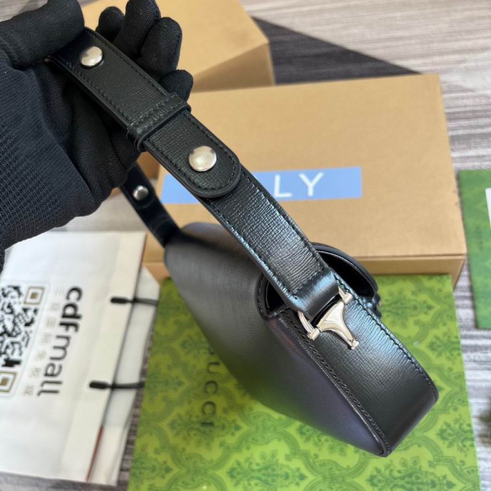 Gucci horsebit 26.5X10.5-17X4-8cm black Bags