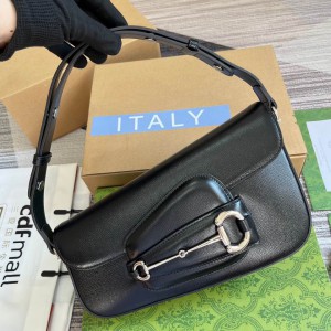 Gucci horsebit 26.5X10.5-17X4-8cm black Bags