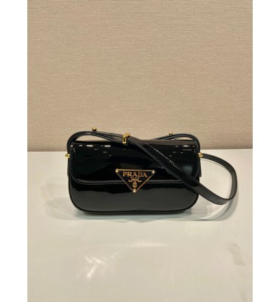 Prada leather shoulder bag 20.5x10.5x4cm 1BD339