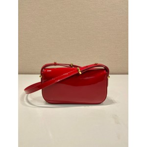 Prada leather shoulder bag 20.5x10.5x4cm 1BD339 red Bags