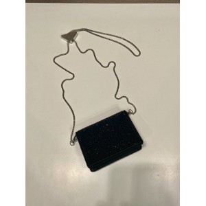 Prada Cardholder with shoulder strap and crystals 11.5x8cm Bags