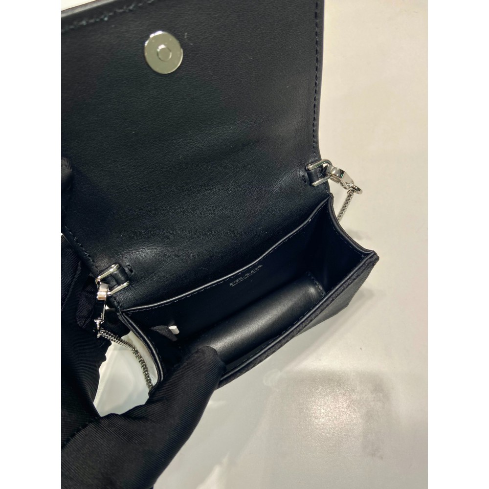 Prada Cardholder with shoulder strap and crystals 11.5x8cm Bags