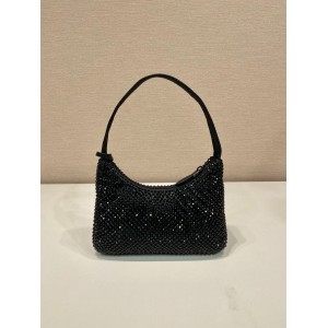 Prada Crystal Satin Mini-bag With Artificial Crystals 23x13x5cm Bags