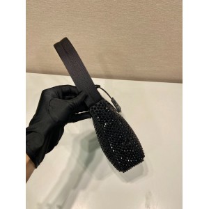 Prada Crystal Satin Mini-bag With Artificial Crystals 23x13x5cm Bags