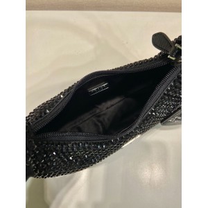 Prada Crystal Satin Mini-bag With Artificial Crystals 23x13x5cm Bags