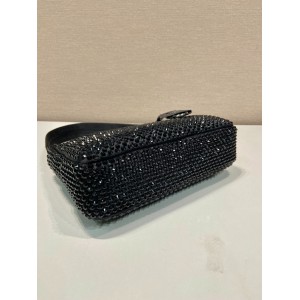 Prada Crystal Satin Mini-bag With Artificial Crystals 23x13x5cm Bags