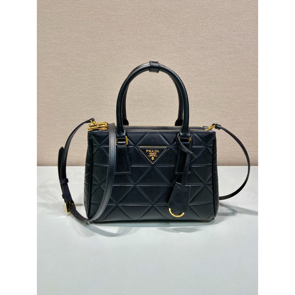 Prada Small Galleria Saffiano Leather Bag 24.5x16.5x11cm Bags