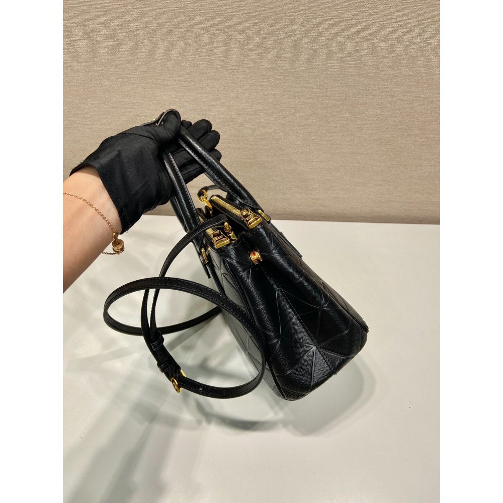 Prada Small Galleria Saffiano Leather Bag 24.5x16.5x11cm Bags