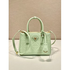 Prada mint Small Galleria Saffiano Leather Bag 24.5x16.5x11cm Bags