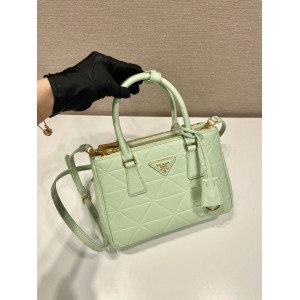 Prada mint Small Galleria Saffiano Leather Bag 24.5x16.5x11cm Bags