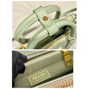 Prada mint Small Galleria Saffiano Leather Bag 24.5x16.5x11cm Bags