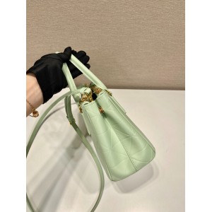 Prada mint Small Galleria Saffiano Leather Bag 24.5x16.5x11cm Bags