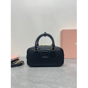 Miu miu Black Arcadie Leather Bag 22X10.5X7.5Cm Bags