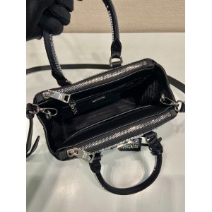 Prada Platinum Prada Galleria Satin Mini-bag With crystals 20x15x9.5cm Bags
