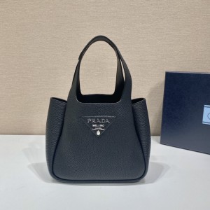Prada Black Leather Mini Bag 18x16x10cm Bags