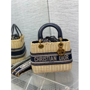 Dior Medium Lady Bag  Natural Rattan 24 x 21 x 12 cm Bags