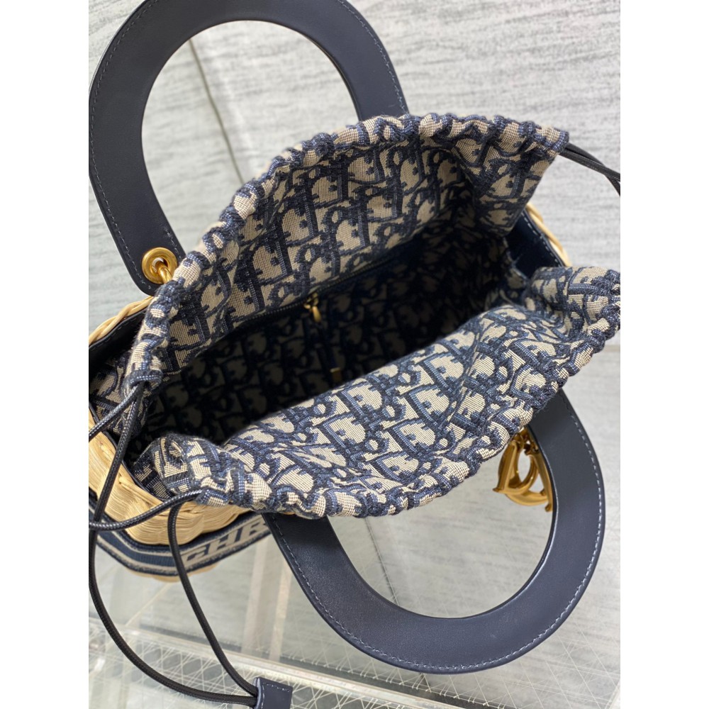 Dior Medium Lady Bag  Natural Rattan 24 x 21 x 12 cm Bags