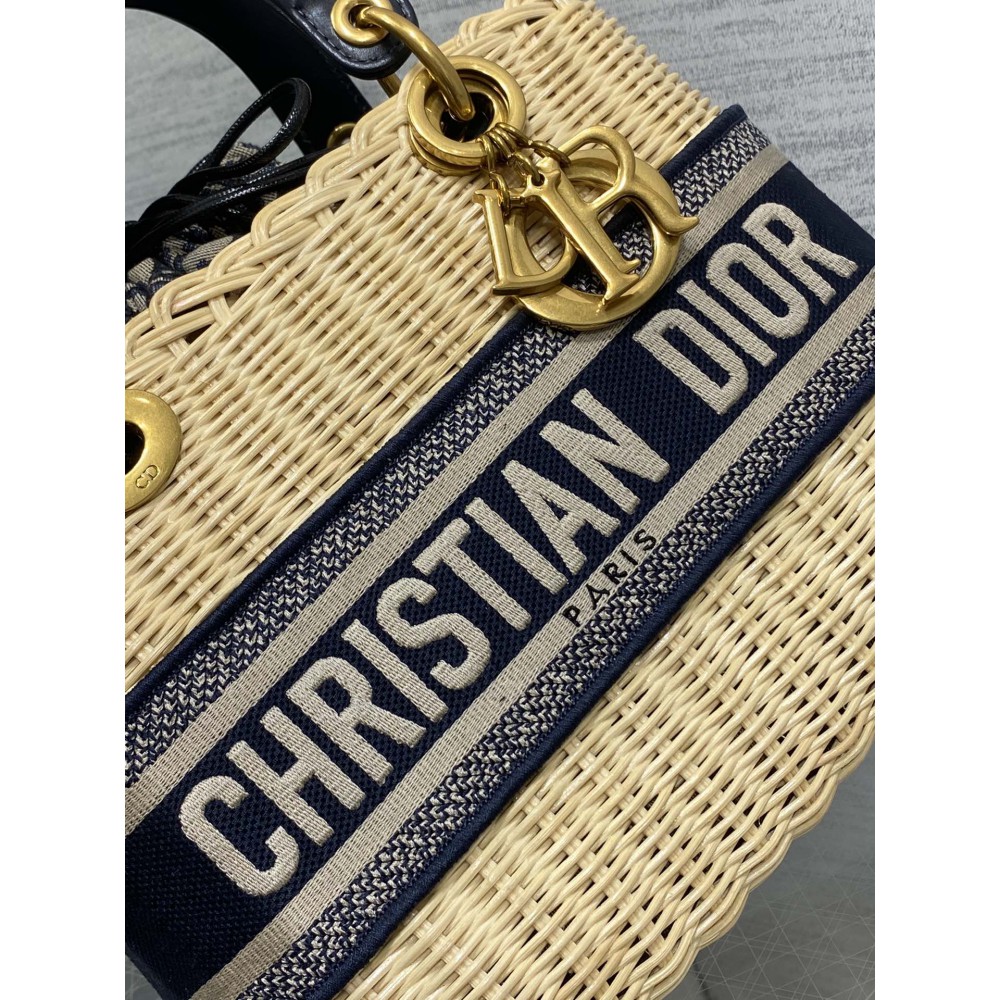 Dior Medium Lady Bag  Natural Rattan 24 x 21 x 12 cm Bags