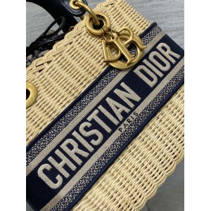 Dior Medium Lady Bag  Natural Rattan 24 x 21 x 12 cm Bags