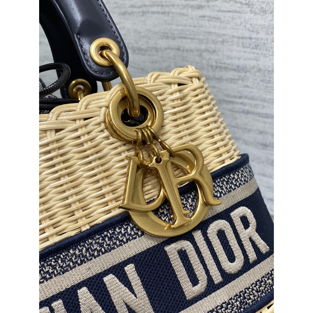 Dior Medium Lady Bag  Natural Rattan 24 x 21 x 12 cm Bags