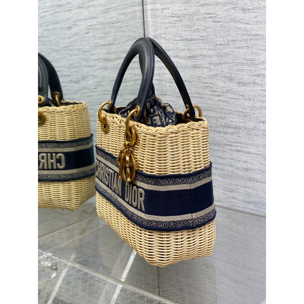 Dior Medium Lady Bag  Natural Rattan 24 x 21 x 12 cm Bags