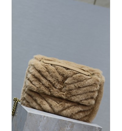 Ysl niki 28×20.5×8.5cm shearling