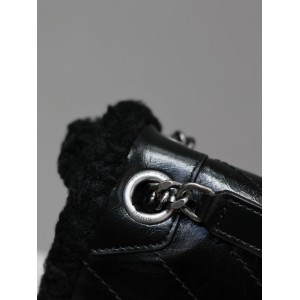 Ysl niki 28×20.5×8.5cm black fur Bags