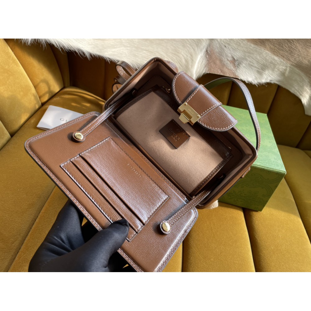 GG mini bag with clasp closure 614368 18/10.5/6.5cm 