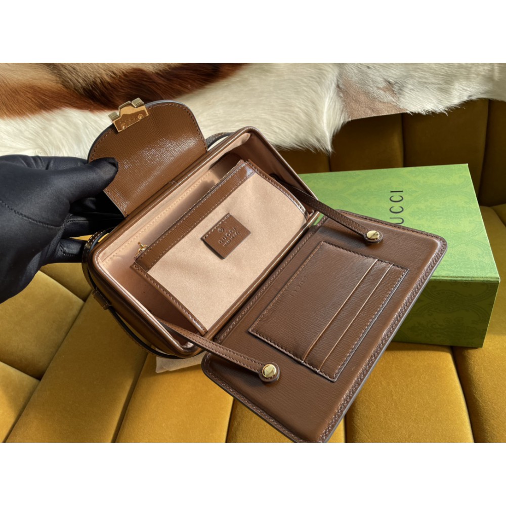 GG mini bag with clasp closure 614368 18/10.5/6.5cm 