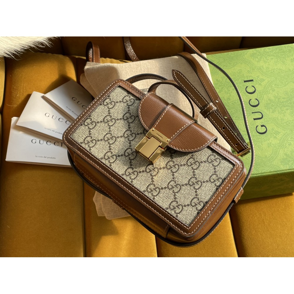 GG mini bag with clasp closure 614368 18/10.5/6.5cm 