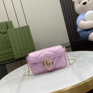Gucci marmont super mini light pink new 16.5x10cm Bags