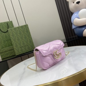 Gucci marmont super mini light pink new 16.5x10cm Bags