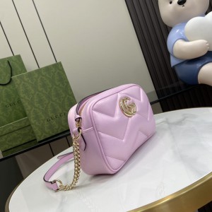 Gucci marmont bag camera pink irisescent letaher 24x13cm Bags