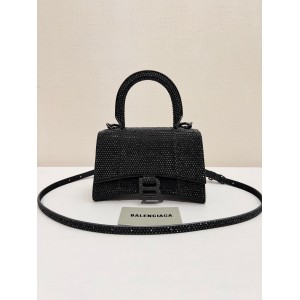 Balenciaga hourglass 19x13x18cm crystals black Bags