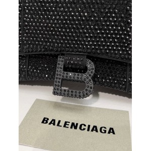 Balenciaga hourglass 19x13x18cm crystals black Bags