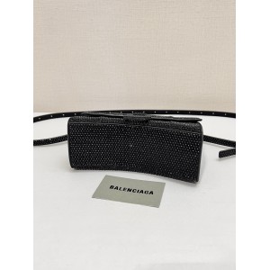 Balenciaga hourglass 19x13x18cm crystals black Bags
