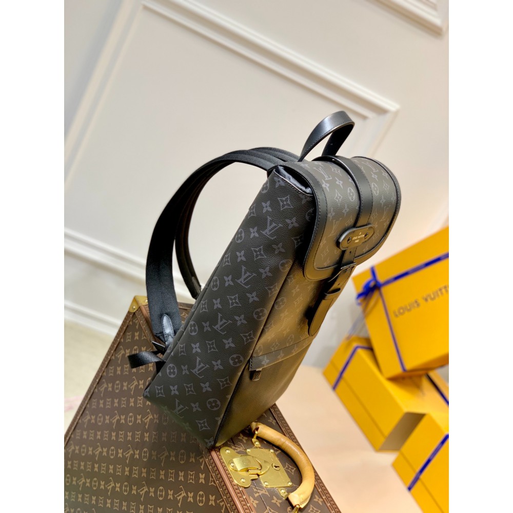 LOUIS VUITTON Saumur Backpack M45913 Monogram Eclipse 27.0 x 42.0 x 13.0 